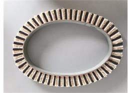 cr 3/35 Sisal-Brush-Rippenriemen
