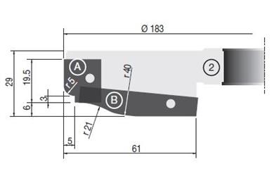 Paar HM Profilplatten A1 19.8x11.9x1.5mm
