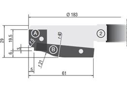 Paar HM Profilplatten A2 60x11.9x1.5mm