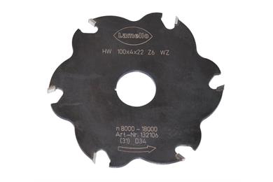 Fraise HW, 100 x 4, Z6 dents alternées (3+3)