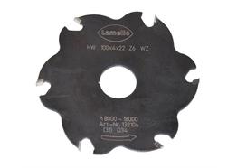 Fraise HW, 100 x 4, Z6 dents alternées (3+3)