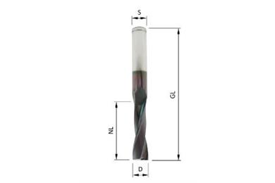 VHW-Schlichtfräser D=8 / NL22 / GL65 / Z2 / RL Pos